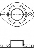 Ответные фланцы из стали (круглые) PN 25/DN 32