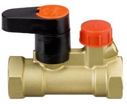 Ручной запорный клапан Danfoss МSV-S Ду40 с внутренней резьбой; со спускным краном 003Z4015