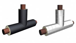 Тройник 426х6/630 - 426х6/630 ППУ-ПЭ 1900/1000
