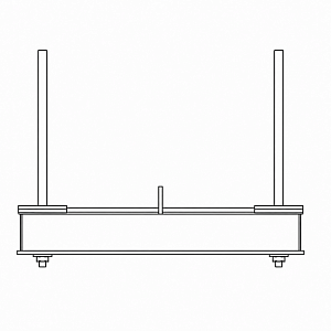 Траверса металлическая подвесная 0312.47.00.000 тип 0312.47.00.000-92