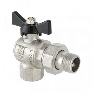 Кран шаровой VALTEC Perfect усиленный с полусгоном угловой 3/4 ВН