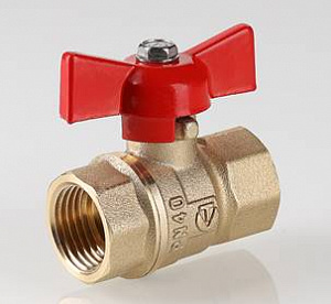 Кран шаровый VALTEC СТАНДАРТ рукоятка бабочка 3/4 вн.-вн. (PN40)