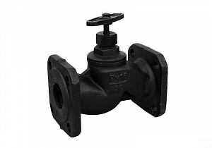 Клапан запорный чугун 15кч19п DN25 PN16 Тмакс=200 оС фл с маховиком RMCX