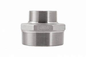 Переход нержавеющий (футорка) НР-ВР 1/2"-1/4" DN15/8 (21.3/13.5 мм) AISI 304