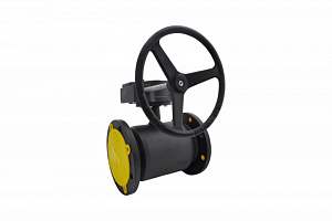 Кран шаровой JIP/G-FF Ду 350 Ру25 фл с редуктором Danfoss 065N0371G