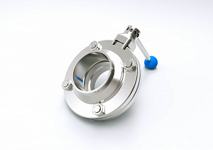 Заслонка прямая S-S AISI 316 DIN DN32