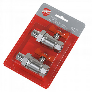 Набор кранов шаровых Royal Thermo OPTIMAL 3/4 бабочка