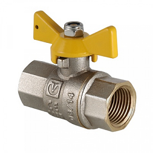 Кран шаровой газовый VALTEC Valgas 1/2 ВВ бабочка