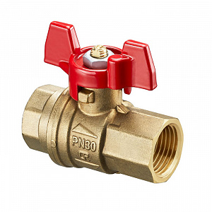 Кран шаровой Oventrop EZB DN 15 PN30 В-В рукоятка-бабочка из алюминия