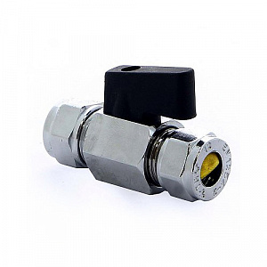 Кран шаровой Tiemme SMALL 2942 мини обжим 15х15 флажок