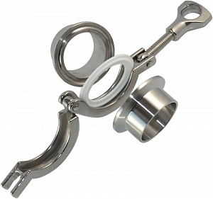 Соединение CLAMP в сборе DN32 35 мм AISI 304