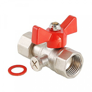Кран шаровой VALTEC для подключения манометра 1/2 - 1/2 ВВ