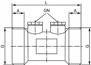 Обратный клапан RV/S15 АG3/4 PN10 MS