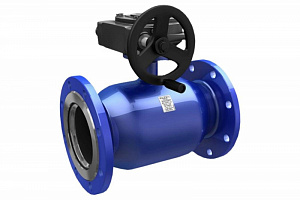 Кран шаровой стальной Energy Ду 400 Ру16 фл полнопроходной с редуктором LD КШ.Ц.Ф.Р.Energy.400.016.П/П.03