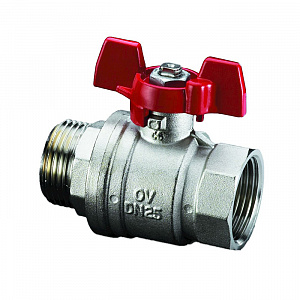Кран шаровой Oventrop Optibal DN 15 НР-ВР рукоятка бабочка