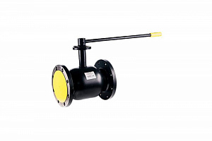 Кран шаровой сталь Ballomax КШТ 61.103 Ду 150 Ру16 фл ISO-фл и рукоятка BROEN КШТ 61.103.150.А.16