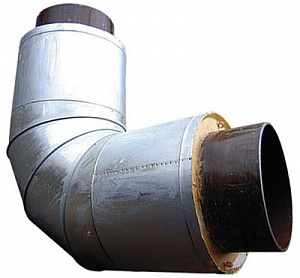 Отвод 90гр. 325х9/500 ППУ-ОЦ 1050/1050