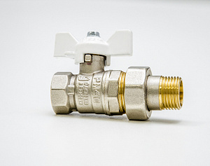 Кран шаровой LD 47.20.В-ГШ.Б (white)