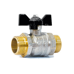 Кран шаровой LD 47.25.Н-Н.Б наружная резьба 1 бабочка
