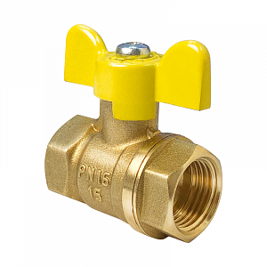 Кран шаровой Valfeх VF.277.LB3.100 для газа ВР/ВР ручка-бабочка 1