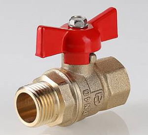 Кран шаровый VALTEC СТАНДАРТ рукоятка бабочка 1/2 вн.-нар. (PN40)