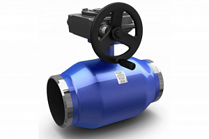 Кран шаровой стальной Energy Ду 500 Ру25 под приварку полнопроходной с редуктором LD КШ.Ц.П.Р.Energy.500.025.П/П.03