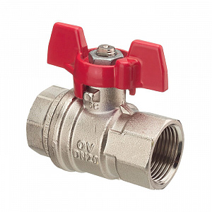 Кран шаровой Oventrop Optibal DN 10 ВР-ВР рукоятка бабочка
