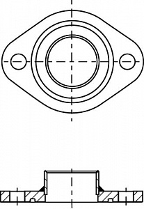 Ответные фланцы из стали (круглые) PN 25/DN 40