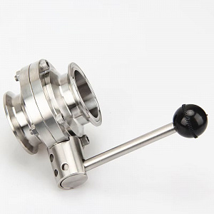 Клапан Бабочка S-S AISI 316L DIN DN50 52х1.5
